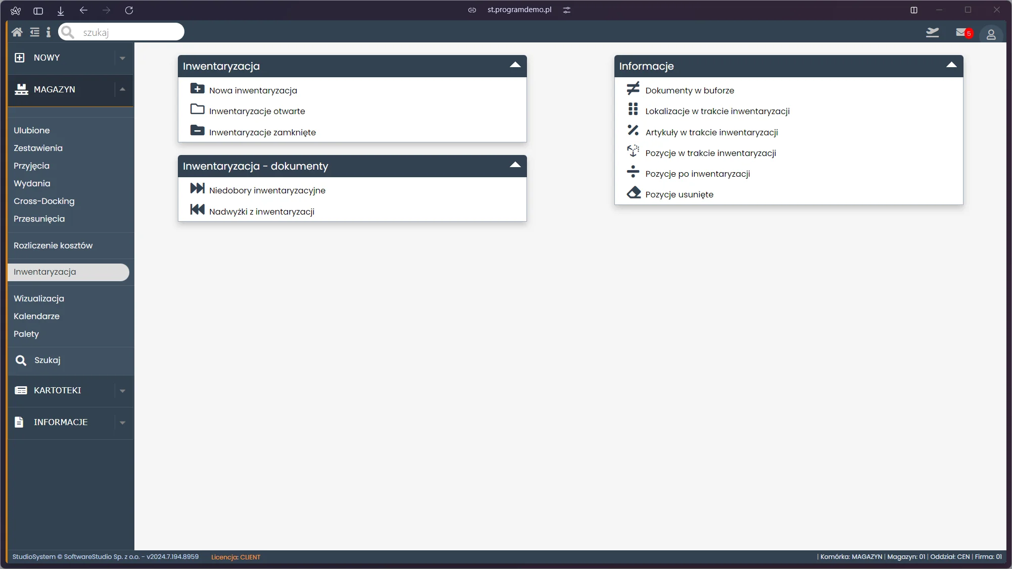 Proces Cross Docking w systemie WMS.net